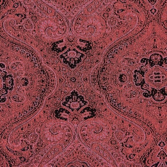 Vtg DRESS BARN Womens‎ Glittery Maroon Top Size 18/20 Paisley Christmas Party - Picture 7 of 15